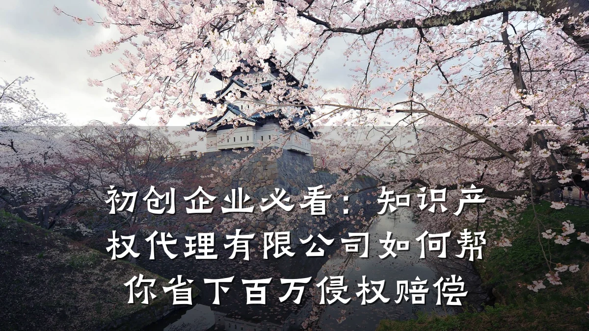 初创企业必看:知识产权代理有限公司如何帮你省下百万侵权赔偿
