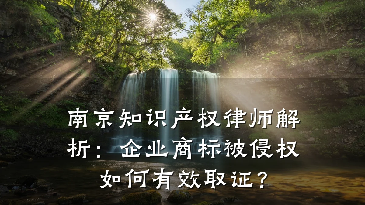 南京知识产权律师解析:企业商标被侵权如何有效取证?