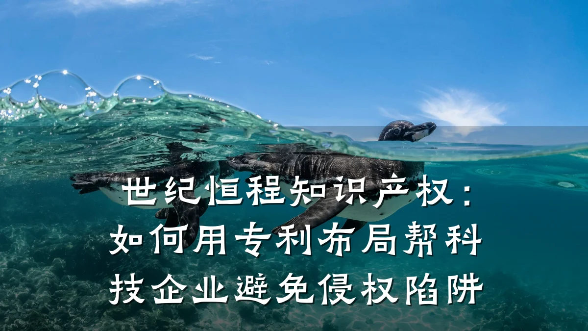 世纪恒程知识产权：如何用专利布局帮科技企业避免侵权陷阱