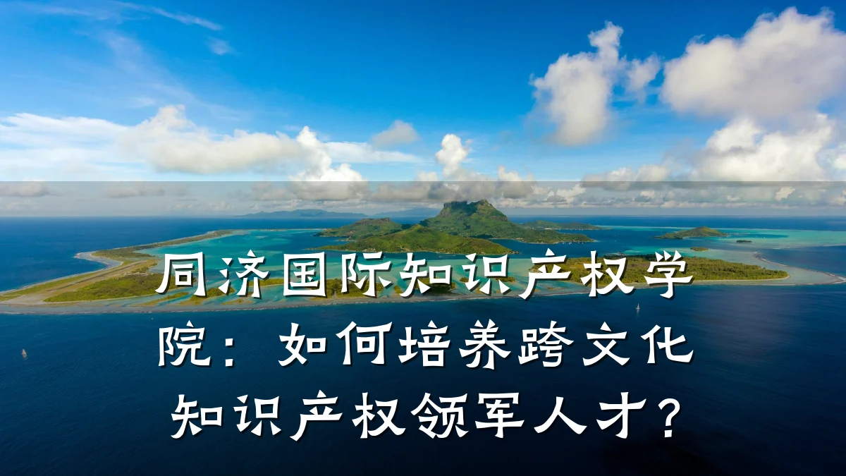 同济国际知识产权学院:如何培养跨文化知识产权领军人才?