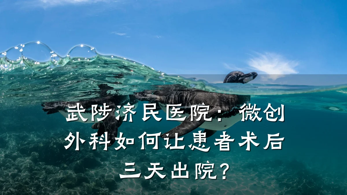 武陟济民医院：微创外科如何让患者术后三天出院？